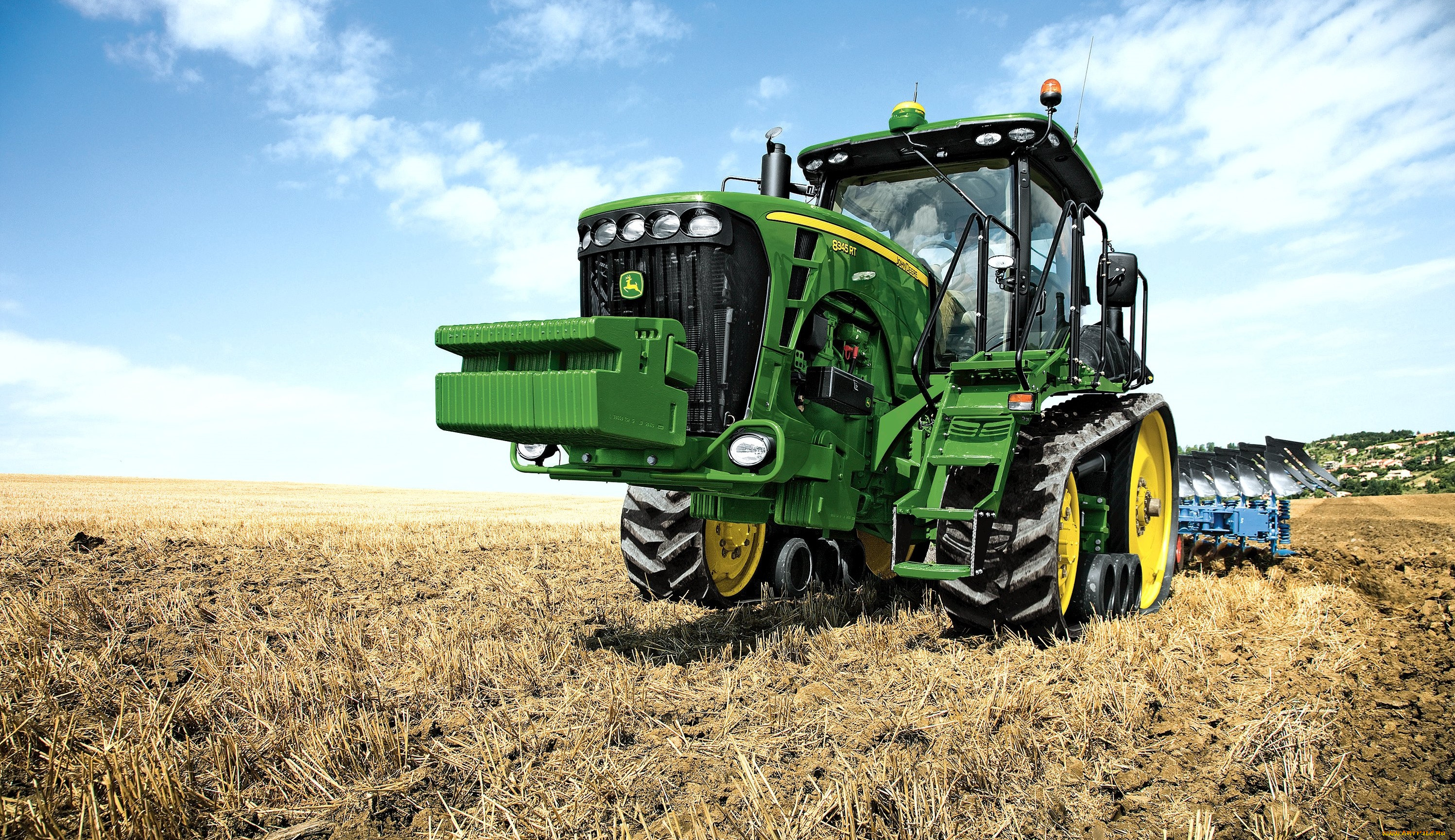 Обои John Deere 8345rt Техника Тракторы, обои для рабочего стола,  фотографии john deere 8345rt, техника, тракторы, сша, джон, дир, фирма Обои  для рабочего стола, скачать обои картинки заставки на рабочий стол.